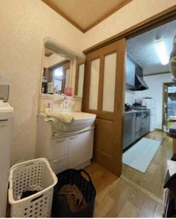 三豊市豊中町比地大、中古一戸建ての洗面画像です