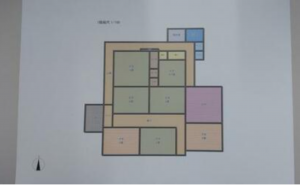 三豊市三野町下高瀬、中古一戸建ての間取り画像です