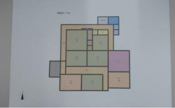 三豊市三野町下高瀬、中古一戸建ての間取り画像です