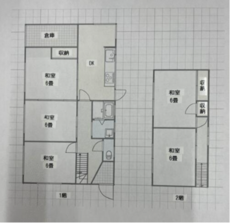 観音寺市柞田町、中古一戸建ての間取り画像です