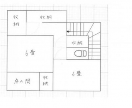 観音寺市池之尻町、中古一戸建ての間取り画像です