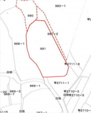 三豊市高瀬町羽方、土地の間取り画像です