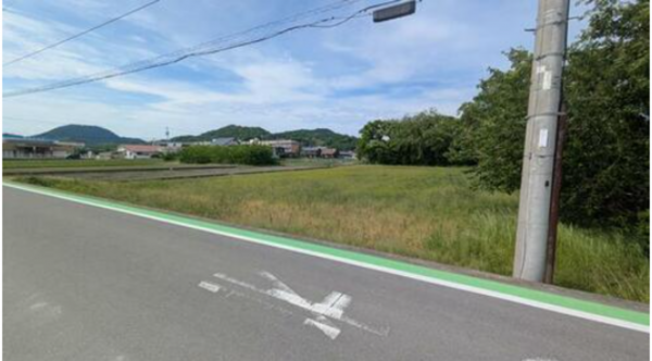 三豊市高瀬町比地、土地の外観画像です