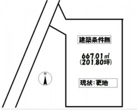 三豊市詫間町松崎、土地の間取り画像です
