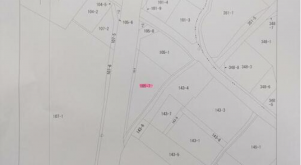 三豊市高瀬町上高瀬、土地の間取り画像です