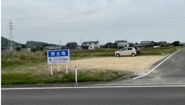 三豊市三野町大見、土地の外観画像です