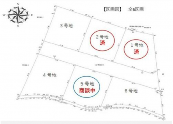 観音寺市柞田町、土地の間取り画像です
