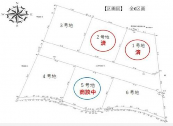 観音寺市柞田町、土地の間取り画像です