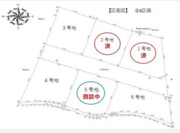 観音寺市柞田町、土地の間取り画像です