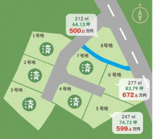 三豊市豊中町本山甲、土地の間取り画像です