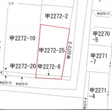 観音寺市三本松町、土地の間取り画像です