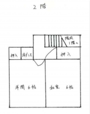 観音寺市粟井町、中古一戸建ての間取り画像です