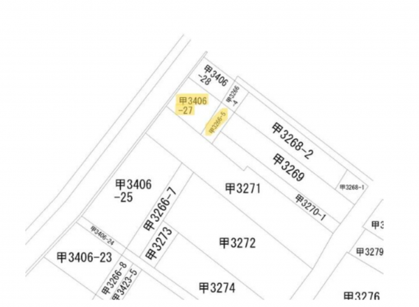 観音寺市観音寺町、土地の間取り画像です