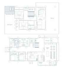 三豊市詫間町積、中古一戸建ての間取り画像です