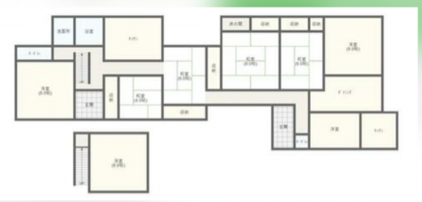 観音寺市柞田町、中古一戸建ての間取り画像です
