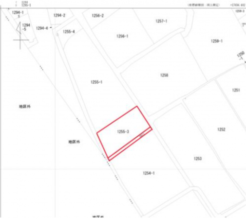 三豊市三野町下高瀬、土地の間取り画像です