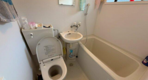 三豊市三野町吉津、中古一戸建ての風呂画像です