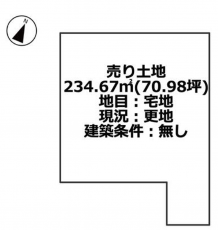 三豊市仁尾町仁尾丁、土地の間取り画像です
