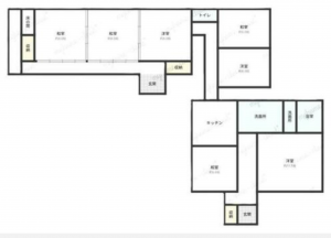 観音寺市高屋町、中古一戸建ての間取り画像です