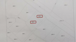 三豊市高瀬町下勝間、土地の間取り画像です