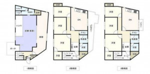 観音寺市大野原町大野原、中古一戸建ての間取り画像です