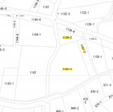 三豊市豊中町笠田竹田、土地の間取り画像です