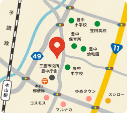 三豊市豊中町本山甲、土地の画像です