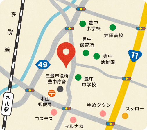 三豊市豊中町本山甲、土地の画像です