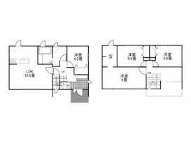 中古戸建て 松本市梓川倭 4LDK＋WIC（3帖）