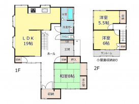 中古戸建て 松本市岡田松岡 3LDK