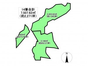 佐賀市富士町、土地の間取り画像です