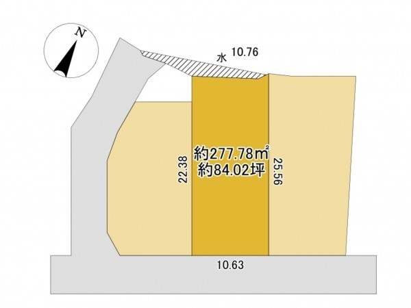 佐賀市鍋島町、土地の間取り画像です