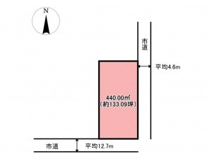 佐賀市大和町、土地の間取り画像です