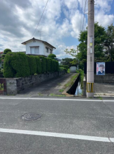 佐賀市高木瀬町、土地の前面道路を含む現地写真画像です