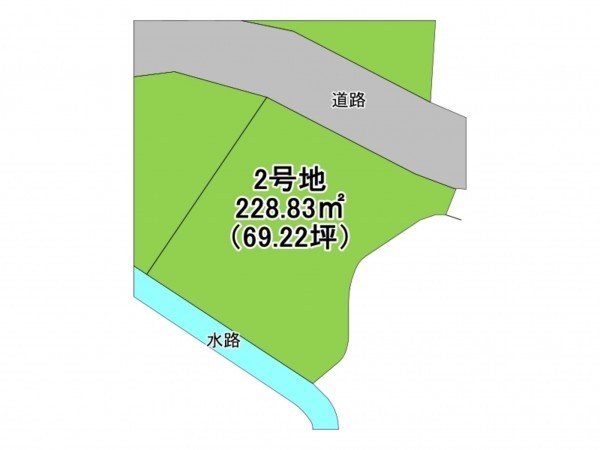 佐賀市大和町、土地の間取り画像です