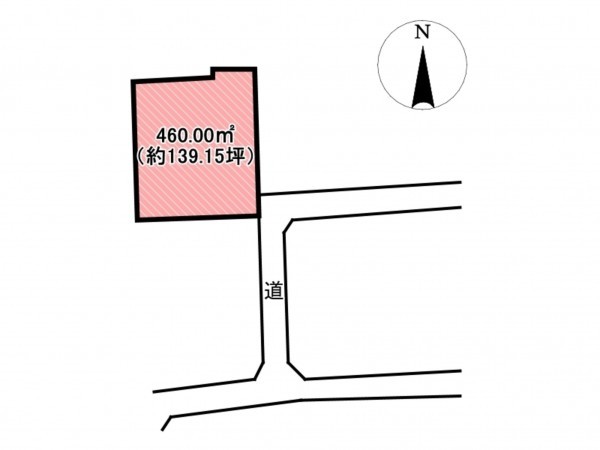 佐賀市高木瀬東、土地の間取り画像です