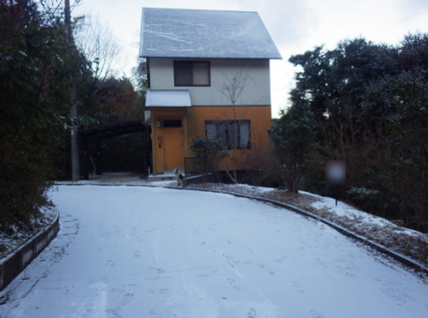 佐賀市富士町、土地の前面道路を含む現地写真画像です