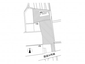 佐賀市鍋島町、土地の間取り画像です