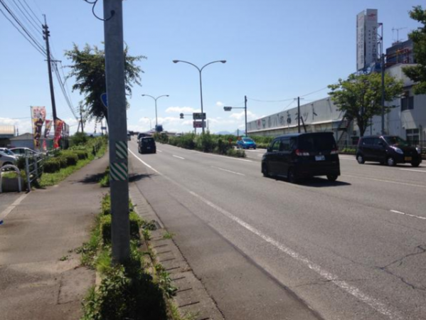 佐賀市鍋島町、土地の前面道路を含む現地写真画像です