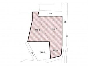 佐賀市金立町、土地の間取り画像です