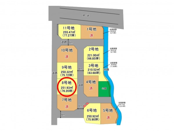 佐賀市大和町、土地の間取り画像です