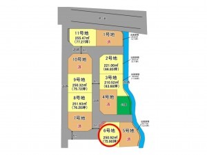 佐賀市大和町、土地の間取り画像です