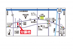 佐賀市大和町、土地の地図画像です