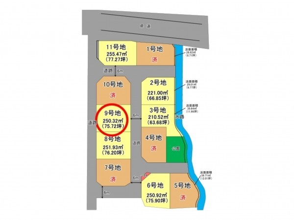 佐賀市大和町、土地の間取り画像です