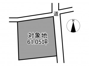 佐賀市金立町、土地の間取り画像です