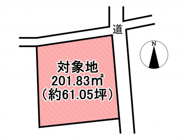 佐賀市金立町、土地の間取り画像です