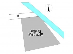 佐賀市神園、土地の間取り画像です