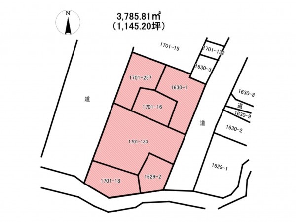 佐賀市三瀬村三瀬、土地の間取り画像です