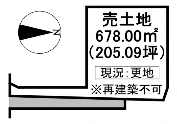 佐賀市金立町、土地の間取り画像です