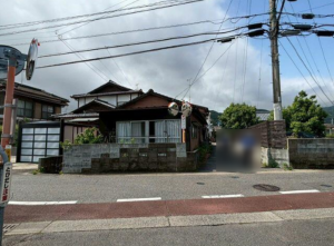 佐賀市大和町、土地の前面道路を含む現地写真画像です